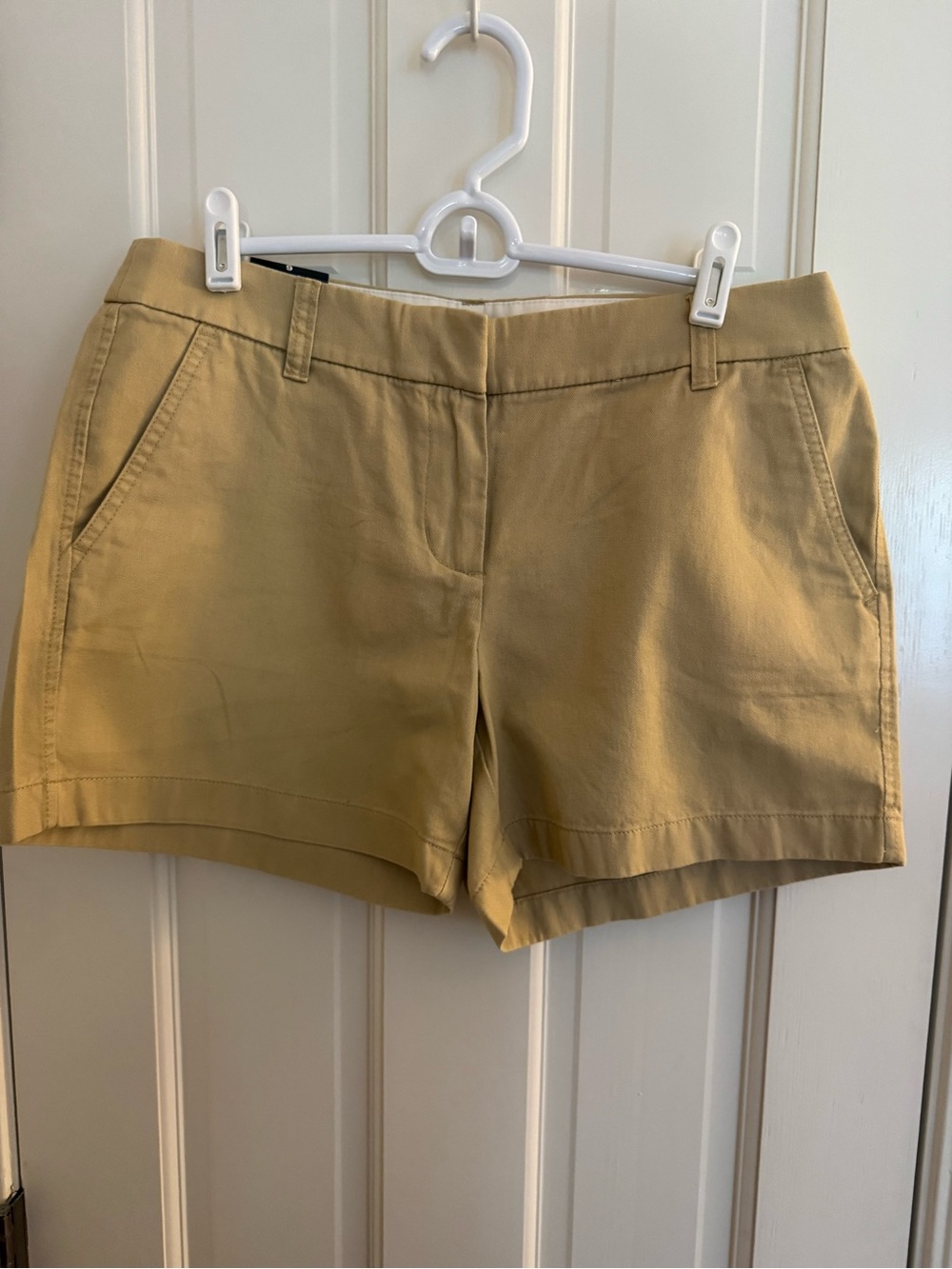 J. Crew Women's Tan Cotton Blend Bermuda Shorts